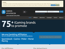 Tablet Screenshot of gambling-affiliation.com